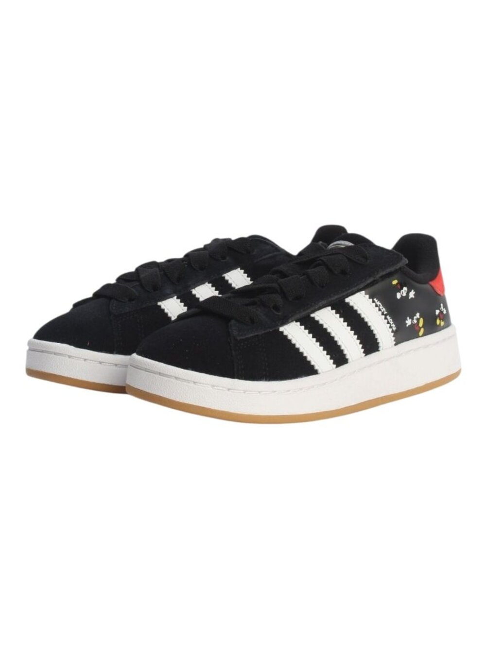 NWT Adidas Campus 00s Mickey Mouse LED Light Shoes Kids- Black/White - Multisize
